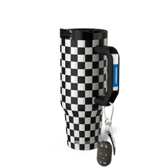 Thicc Buddy 40oz | Black & White Checkered
