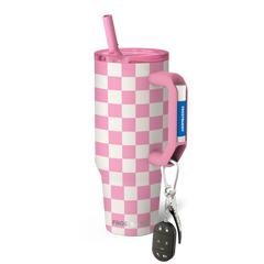 Thicc Buddy 40oz | Pink Checkered