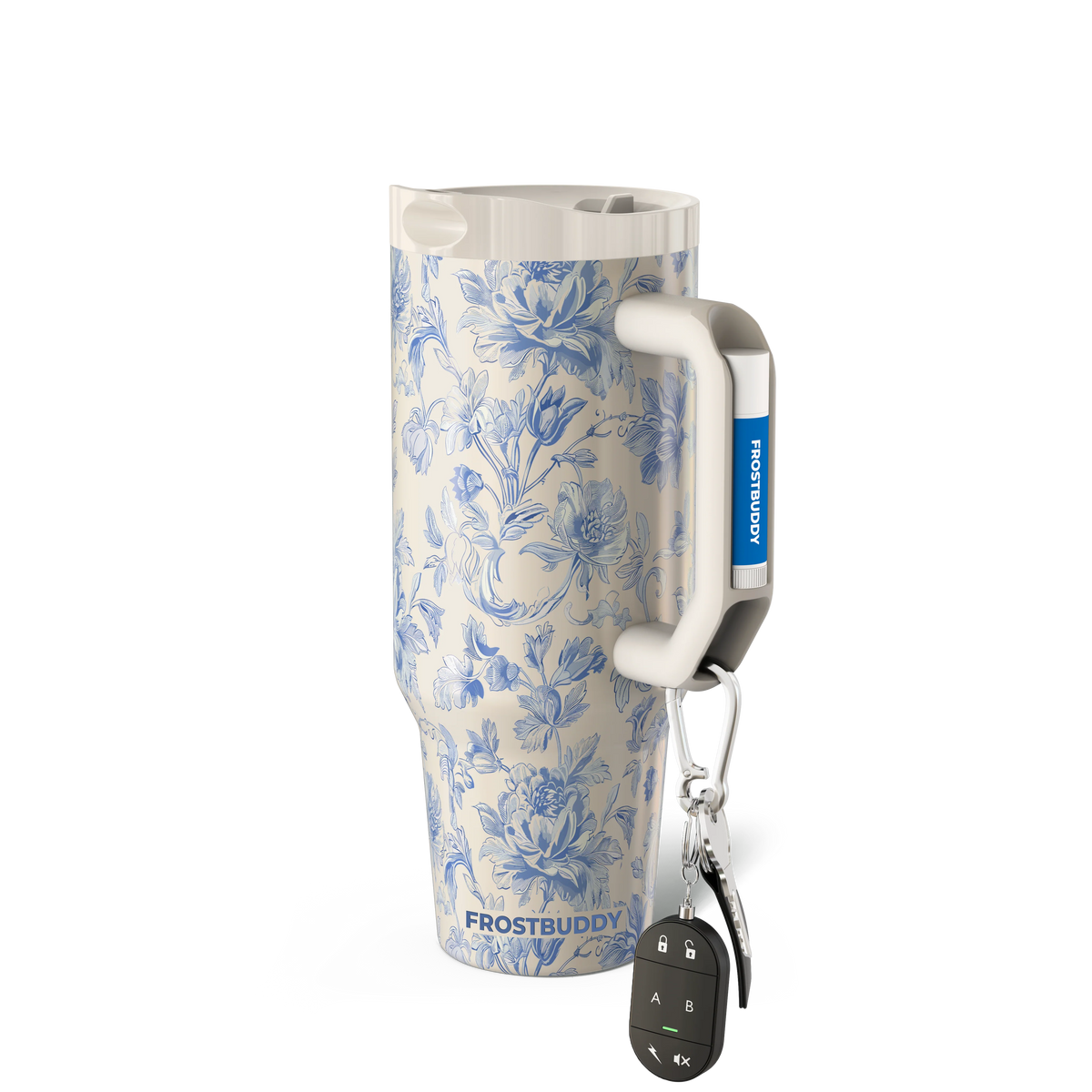 Thicc Buddy 40oz | Blue Floral